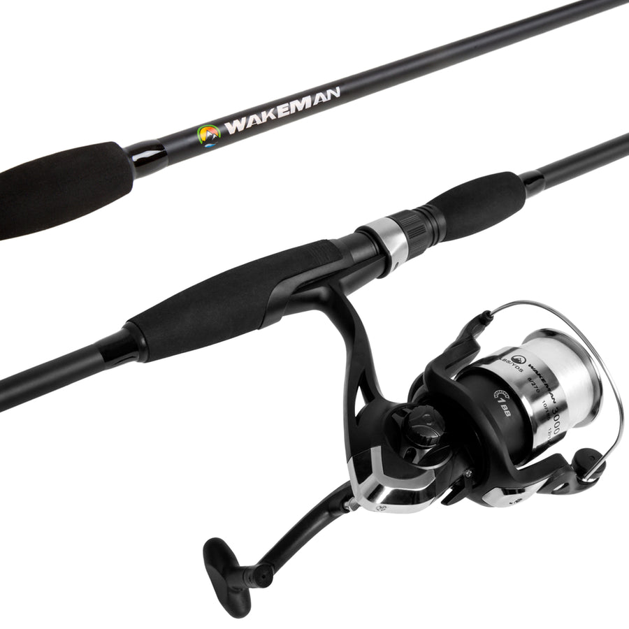 Wakeman Strike Series Spinning Rod and Reel Combo - Blackout Image 1