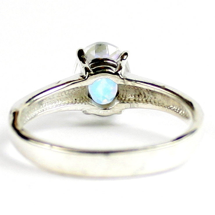 SR371 9x7mm Mercury Mist Topaz 925 Sterling Silver Ring Image 4