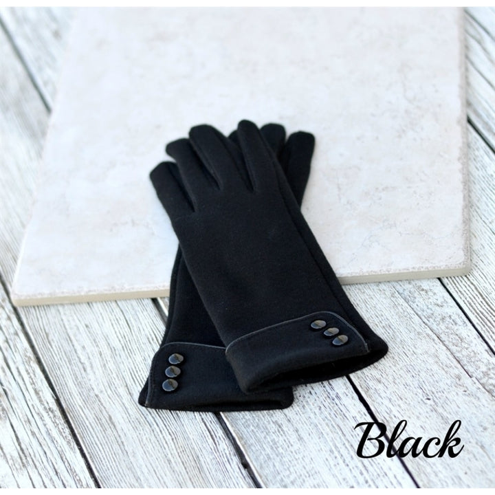 Maze Exclusive Fleece Device Sensitive Button Gloves Image 1