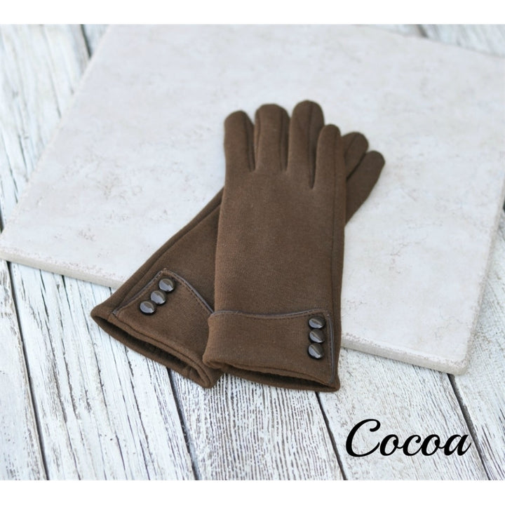 Maze Exclusive Fleece Device Sensitive Button Gloves Image 4
