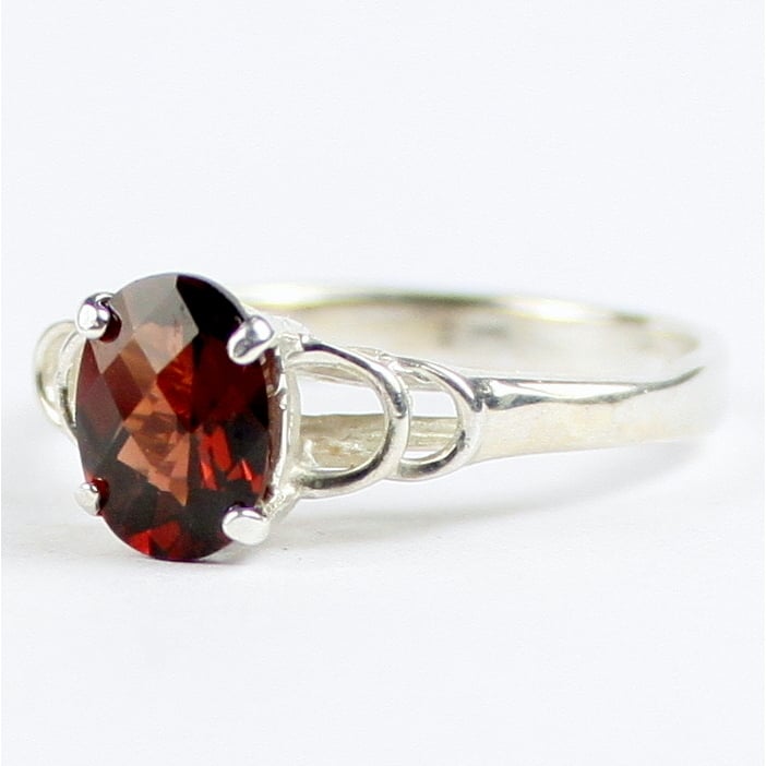 SR300 Mozambique Garnet 925 Sterling Silver Ring Image 2