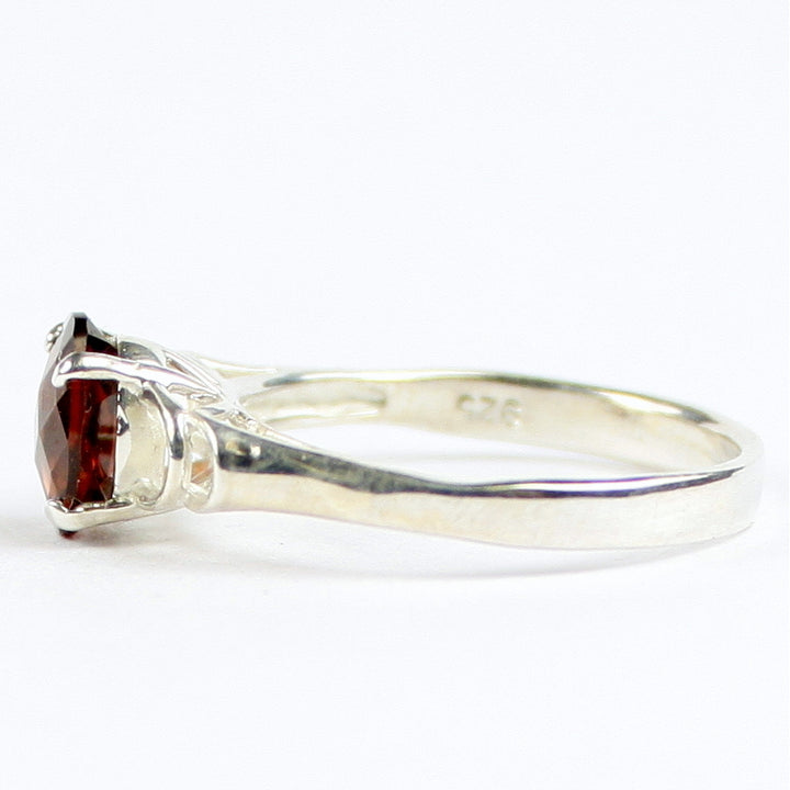 SR300 Mozambique Garnet 925 Sterling Silver Ring Image 3