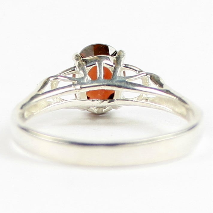 SR300 Mozambique Garnet 925 Sterling Silver Ring Image 4