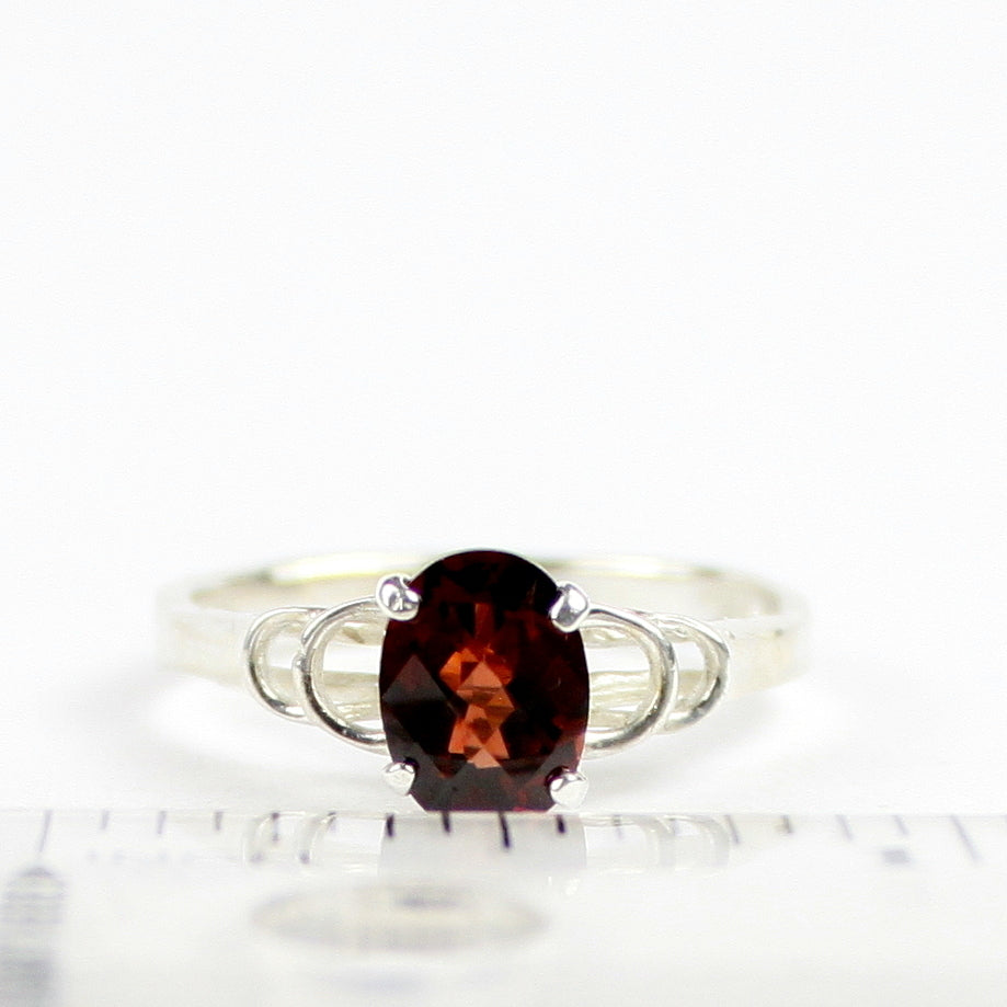 SR300 Mozambique Garnet 925 Sterling Silver Ring Image 4