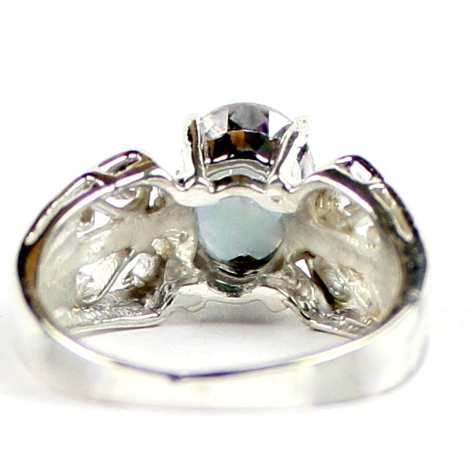 SR281 9x7mm Mystic Fire Topaz 925 Sterling Silver Ring Image 4