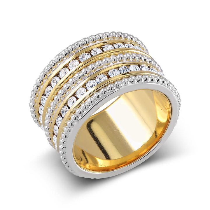 Austrian Crystal Eternity Band Ring Image 1