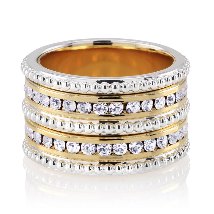 Austrian Crystal Eternity Band Ring Image 3
