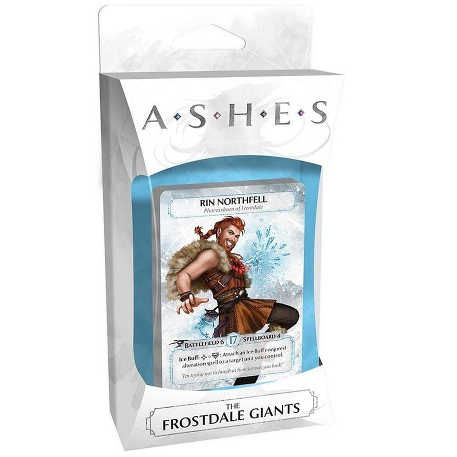 Ashes Frostdale Giants Board Game Expansion Deck Phoenixborn Rin Northfell Plaid Hat Games Image 1