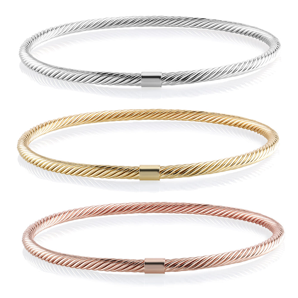 3 Pack Stackable Bangle Set Image 1