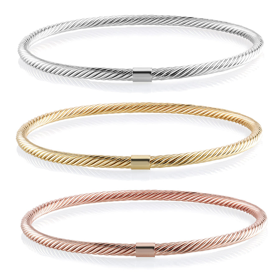 3 Pack Stackable Bangle Set Image 1