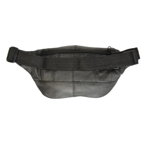 Genuine Leather mens womens travel phone holder Waist Pouch/Fanny pack Black 005 Image 1