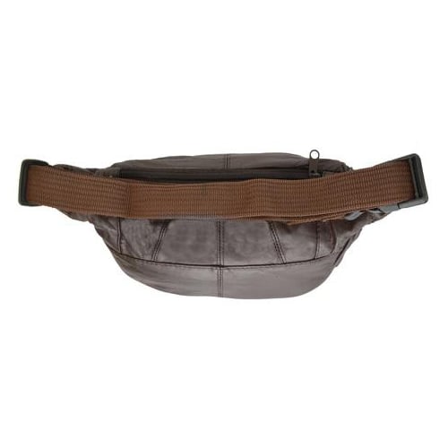 Genuine Leather mens womens travel phone holder Waist Pouch/Fanny pack Brown 005 Image 1