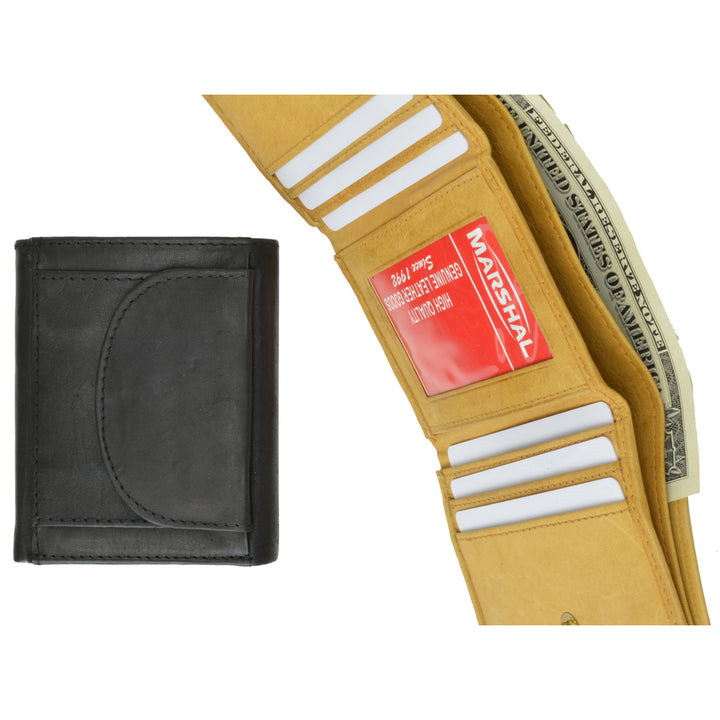 MENS TRIFOLD WALLET WITH CHANGE PURSE Image 1