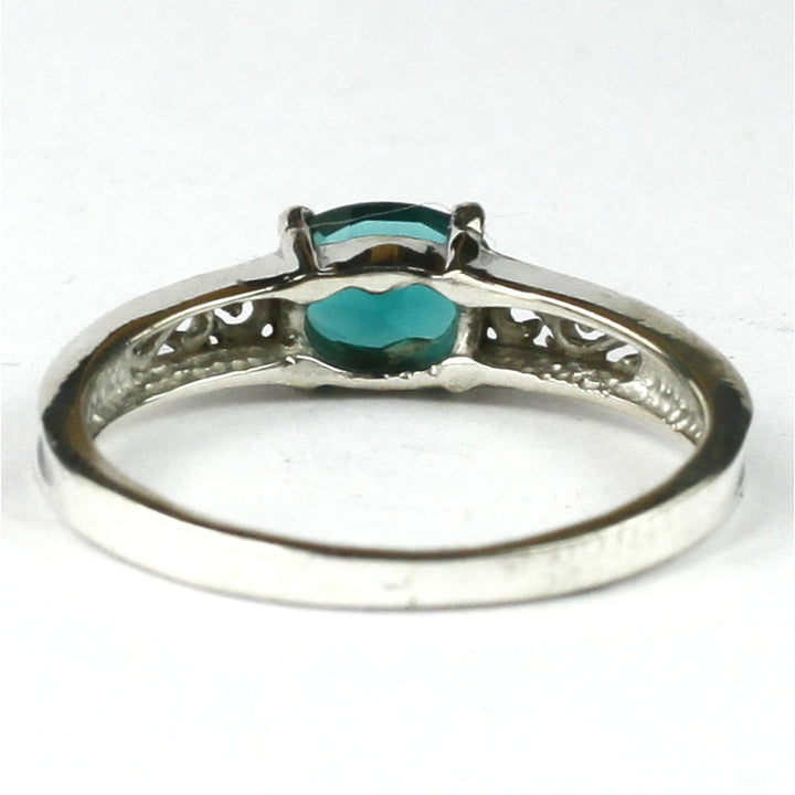 SR362Created Emerald925 Sterling Silver Ring Image 4