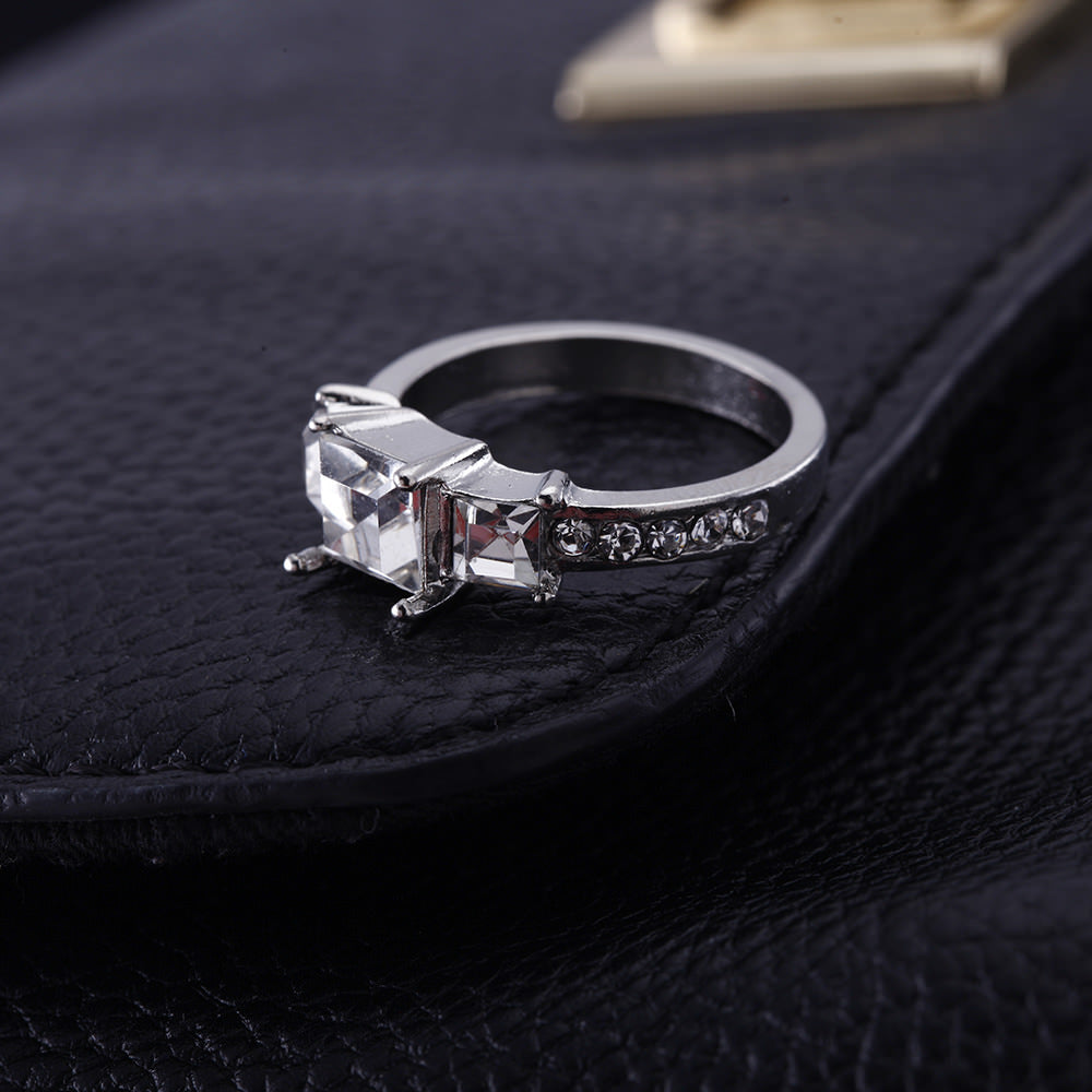 Cubic Zirconia Engagement Fashion Ring Image 3