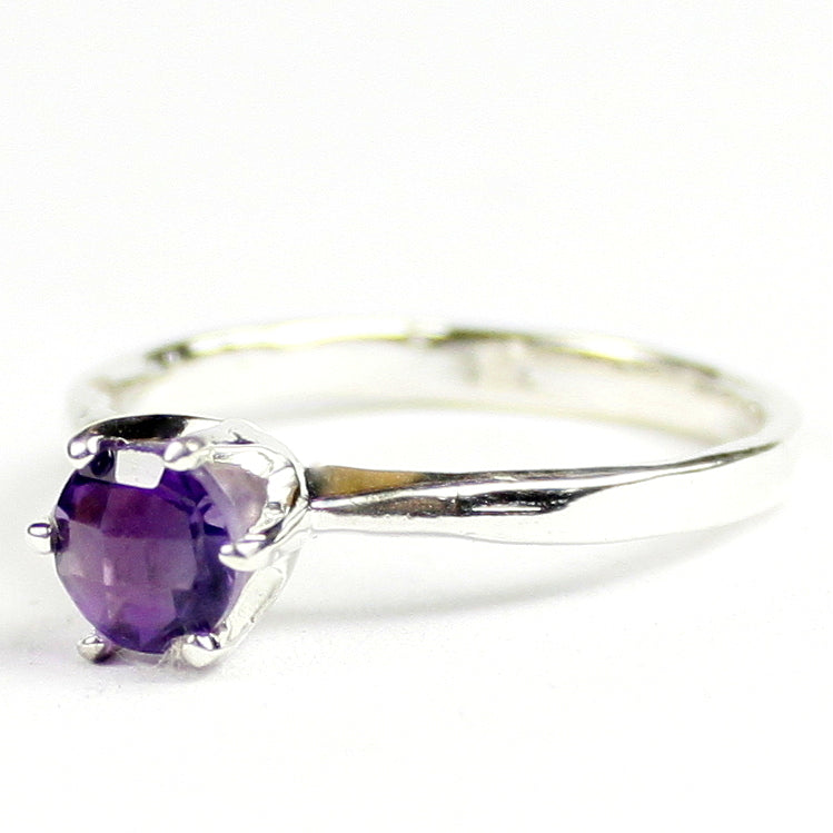 SR311 Amethyst 925 Sterling Silver Ring Image 2