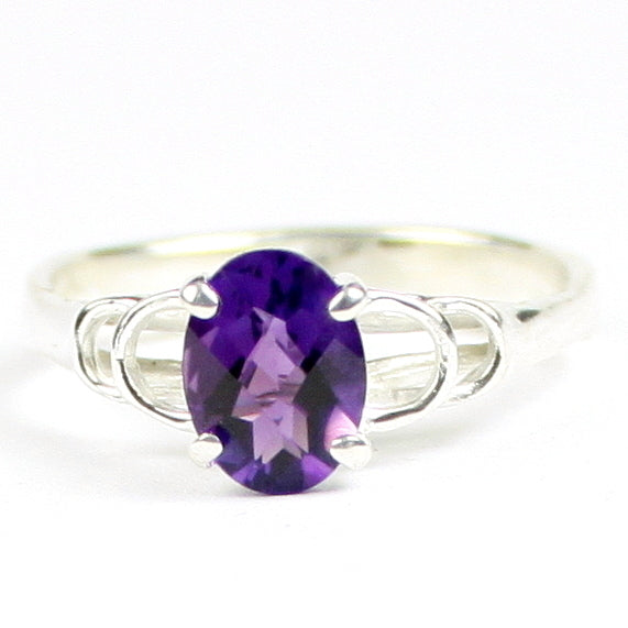 SR300 Amethyst 925 Sterling Silver Ladies Ring Image 1