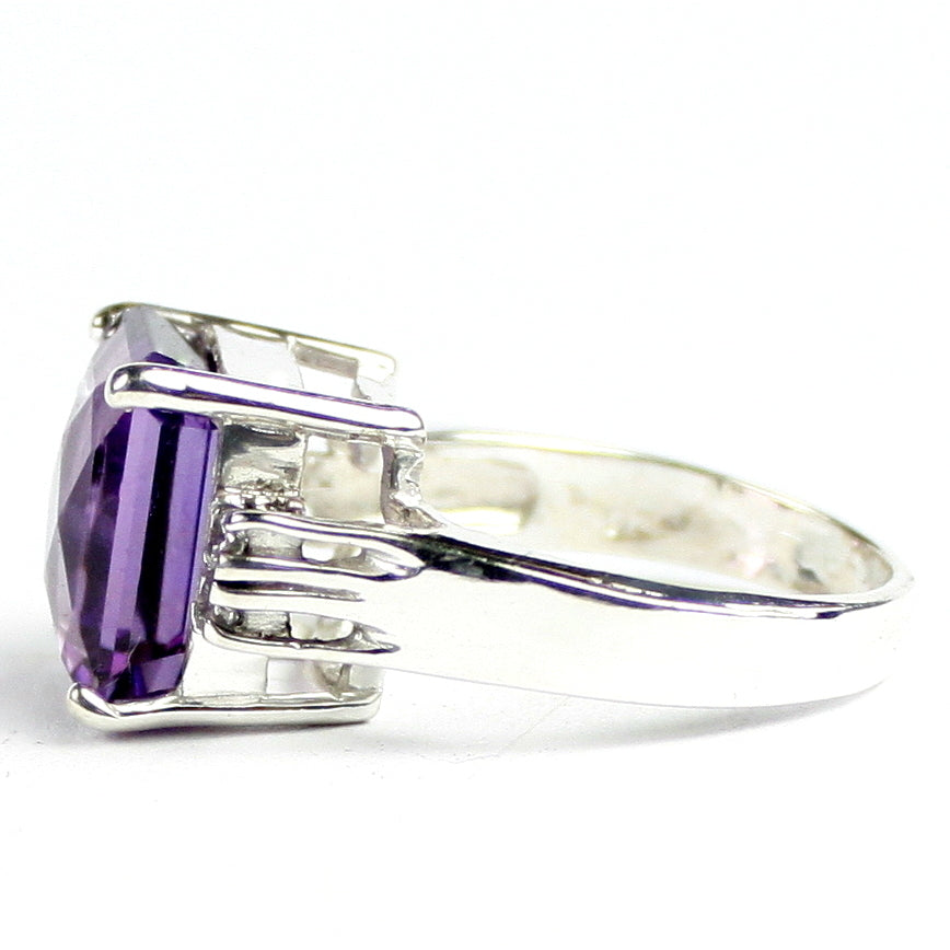 SR183 Amethyst 925 Sterling Silver Ring Image 3