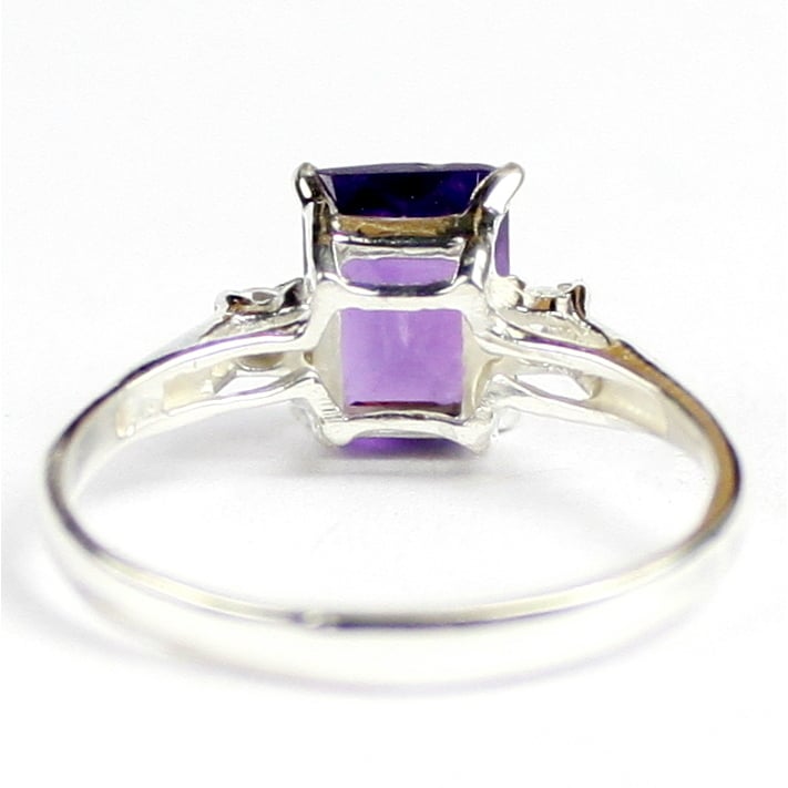 SR171 Amethyst 925 Sterling Silver Ladies Ring Image 4