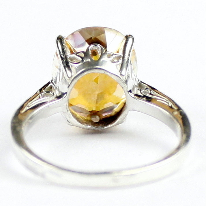 Sterling Silver Ladies Ring Twilight Fire Topaz SR055 Image 4