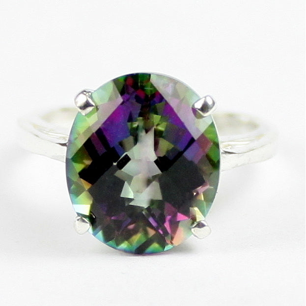 Sterling Silver Ladies Ring Mystic Fire Topaz SR055 Image 1