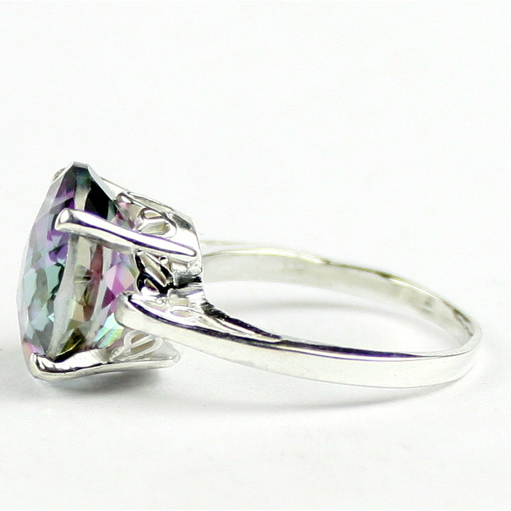 Sterling Silver Ladies Ring Mystic Fire Topaz SR055 Image 3