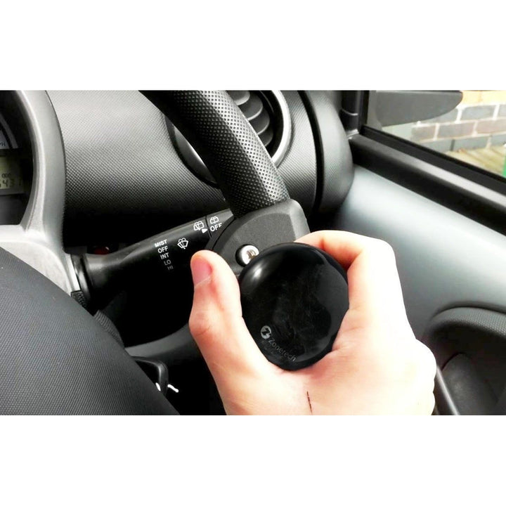 Zone Tech Auto Heavy Duty Knob Car Black Steering Wheel Spinner Handle Image 4