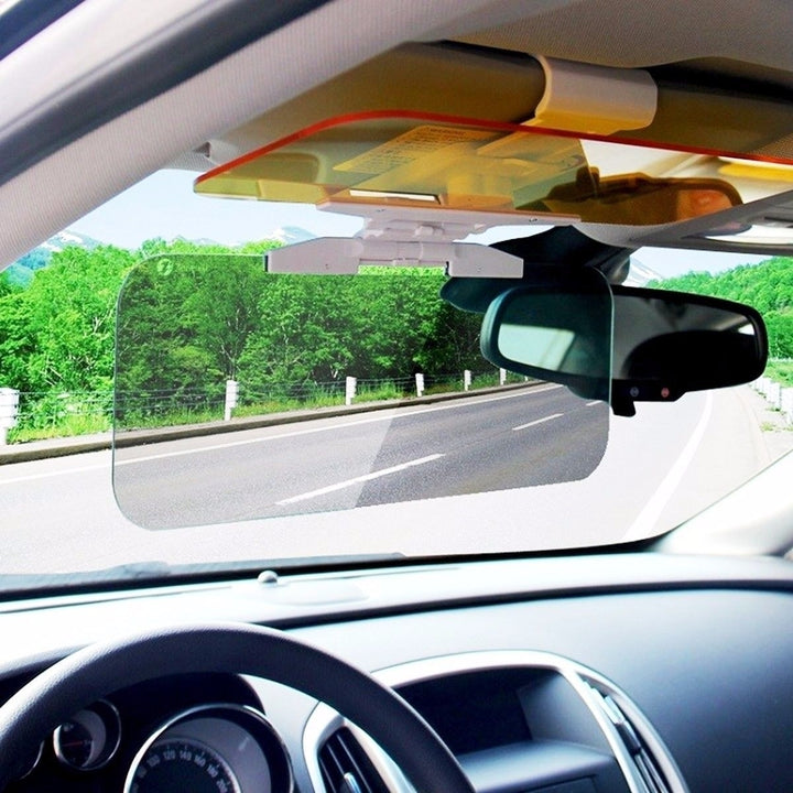 Zone Tech Anti Glare Sun Car Visor Day Night Vision Shield Driving View Extender Image 4