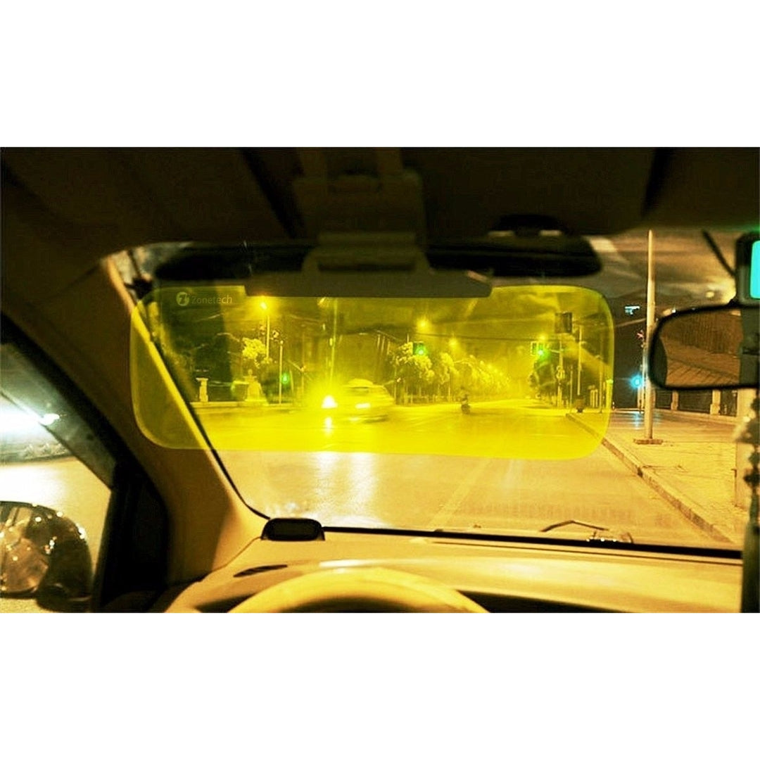 Zone Tech Anti Glare Sun Car Visor Day Night Vision Shield Driving View Extender Image 6