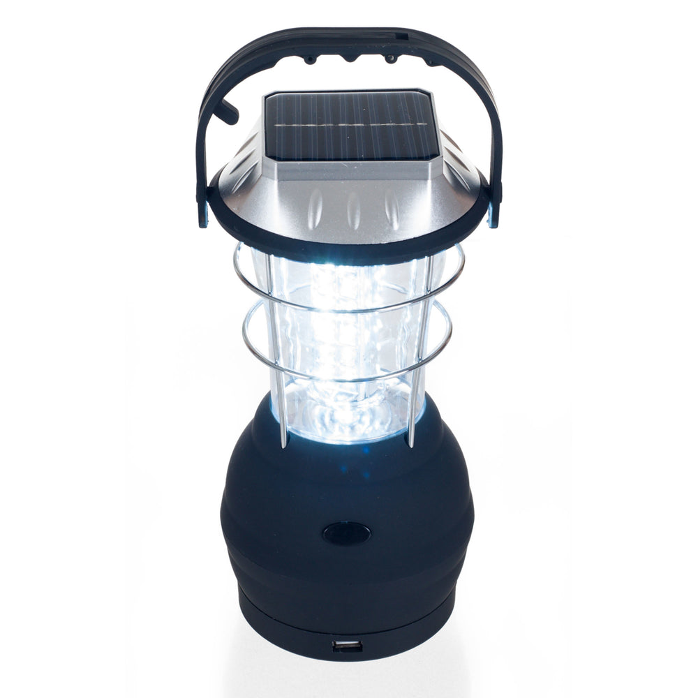 Stalwart 36 LED Solar Dynamo Camping Lantern Portable Lightweight USB Charger Image 2