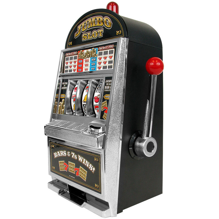 Jumbo Slot Machine Bank Replica with Casino Sounds and Flashing Light 14.5 Inch Image 4