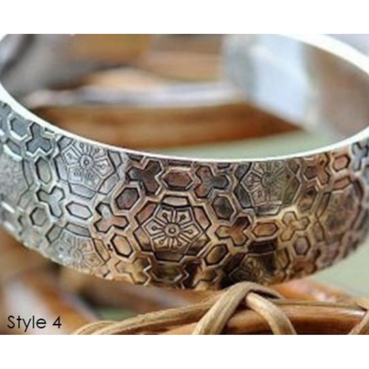 Tibetan Silver Cuff Bracelets - 6 Styles Image 4
