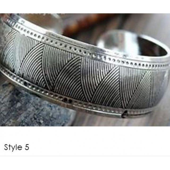 Tibetan Silver Cuff Bracelets - 6 Styles Image 4