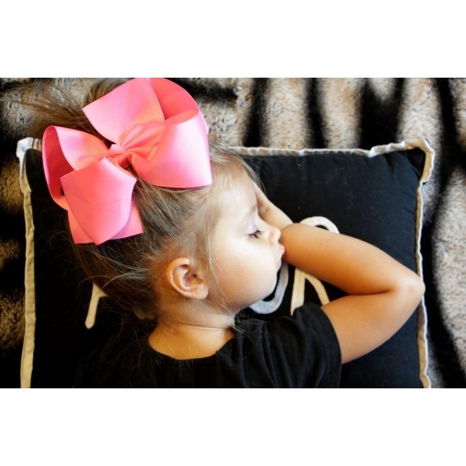 Jumbo XL 6 inch Hair Bow Image 1