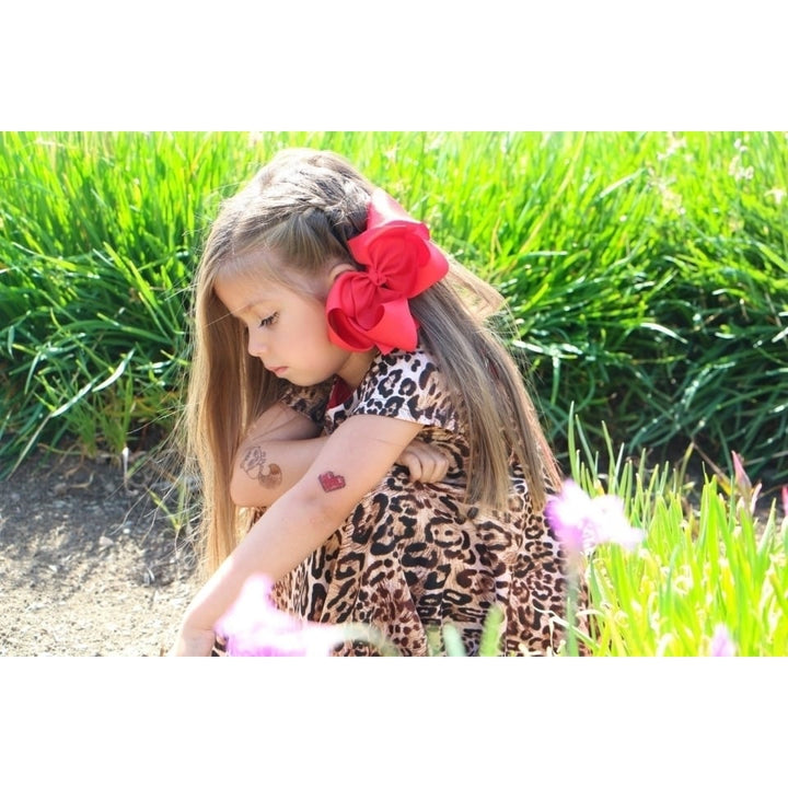 Jumbo XL 6 inch Hair Bow Image 1