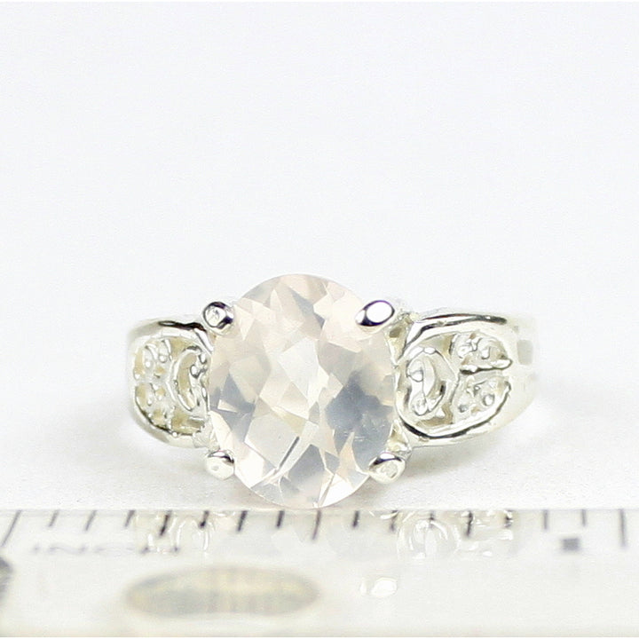 Rainbow Moonstone 925 Sterling Silver Ladies Ring SR369 Image 4