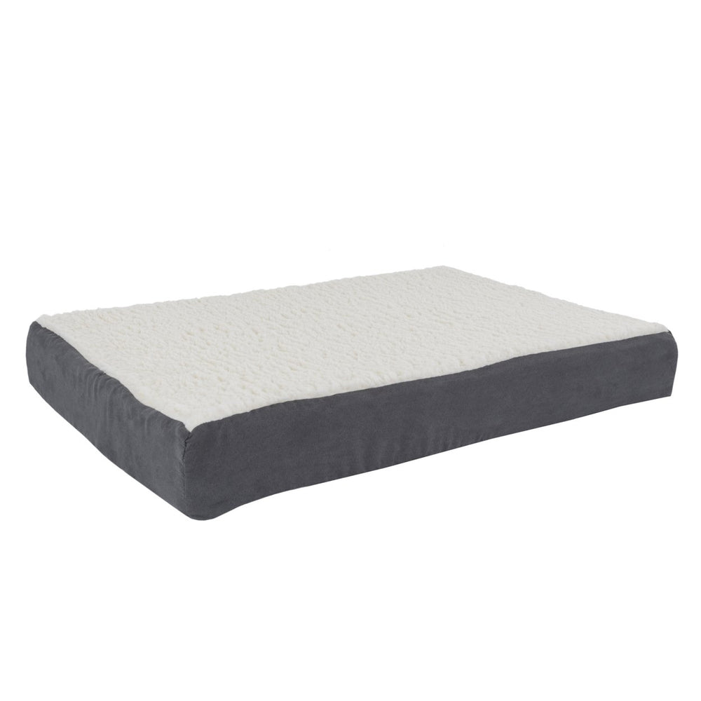 PETMAKER Orthopedic Pet Bed Gray 30x20.5 Memory Foam Removable Cover Medium Image 2