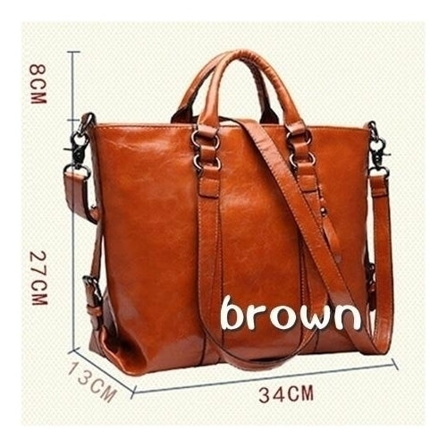 Fashion Bags Tote Women Leather Handbags Women Messenger Bags Shoulder Bags Hot Vintage Bags Popular Image 6