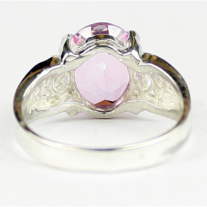 Pure Pink Topaz 925 Sterling Silver Ladies Ring SR369 Image 4