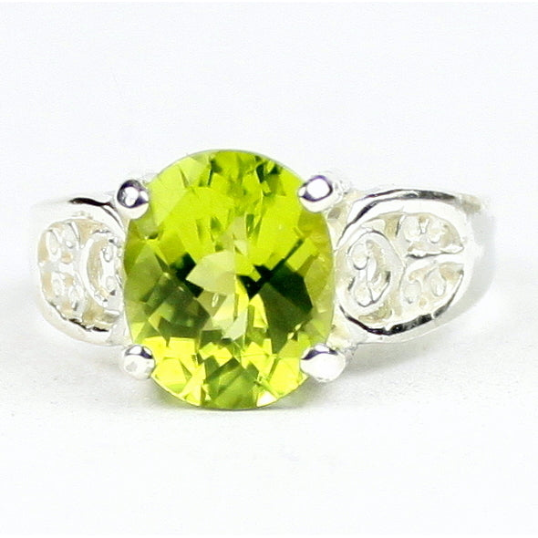 Peridot 925 Sterling Silver Ladies Ring SR369 Image 1