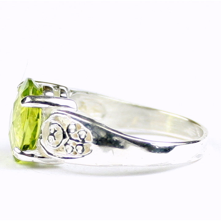 Peridot 925 Sterling Silver Ladies Ring SR369 Image 3