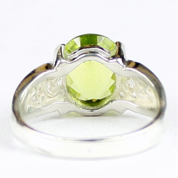 Peridot 925 Sterling Silver Ladies Ring SR369 Image 4