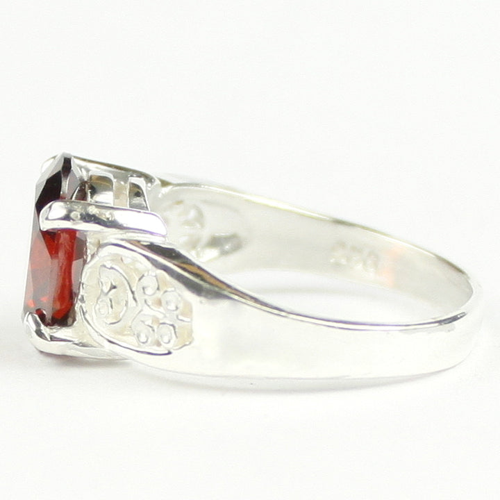 Garnet CZ 925 Sterling Silver Ladies Ring SR369 Image 3