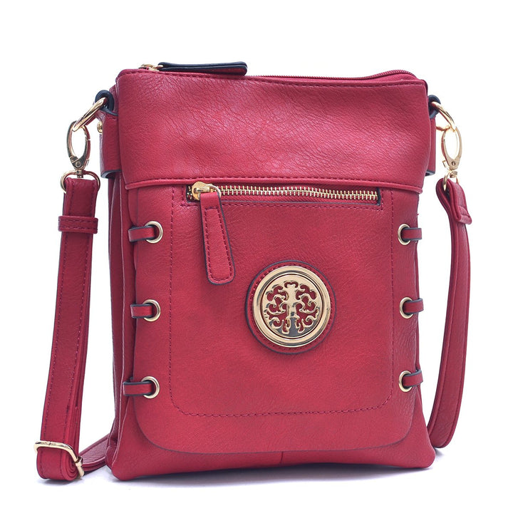 Dasein Gold-Tone Messenger Bag Image 1