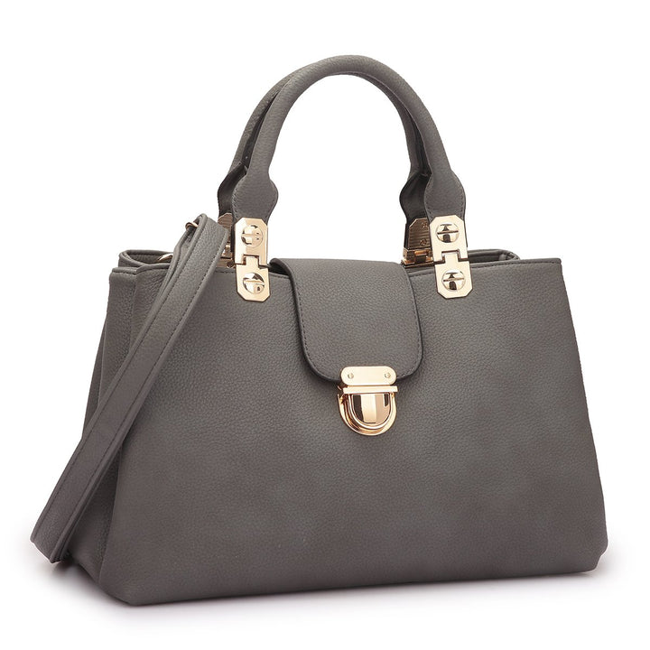 Dasein Fashion Double Pocket Satchel Image 1