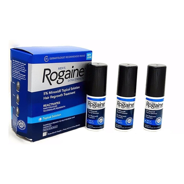 Rogaine Mens Extra Strength Solution 3-mo Hair Regrowth Treatment Revitalizes Follicle Image 4