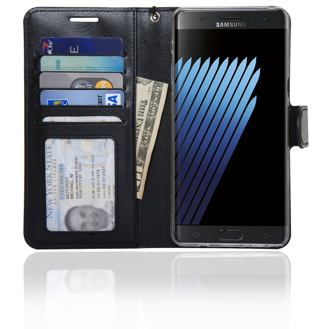 Navor Protective Flip Wallet Case for Samsung Galaxy Note 7 Image 1