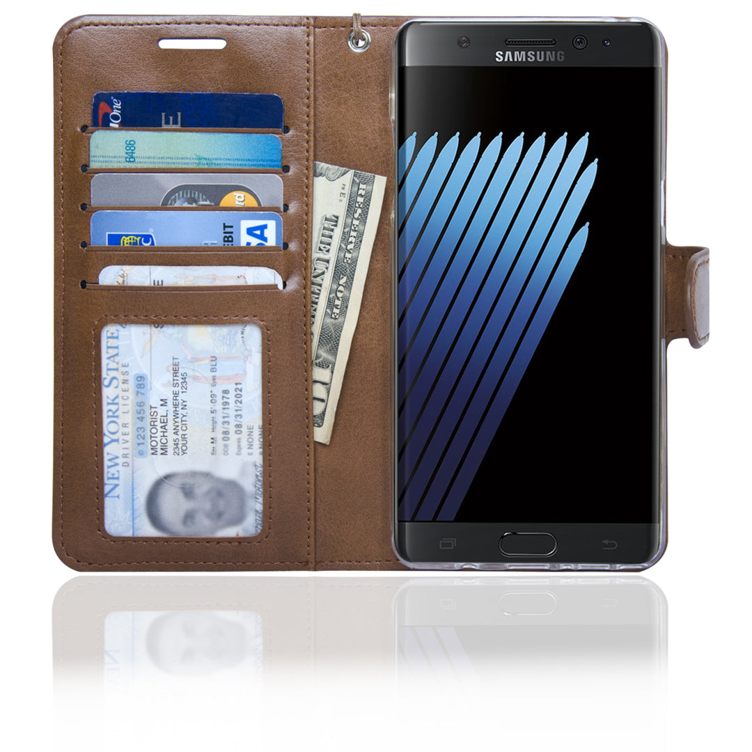 Navor Protective Flip Wallet Case for Samsung Galaxy Note 7 Image 2