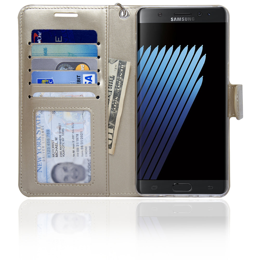 Navor Protective Flip Wallet Case for Samsung Galaxy Note 7 Image 3