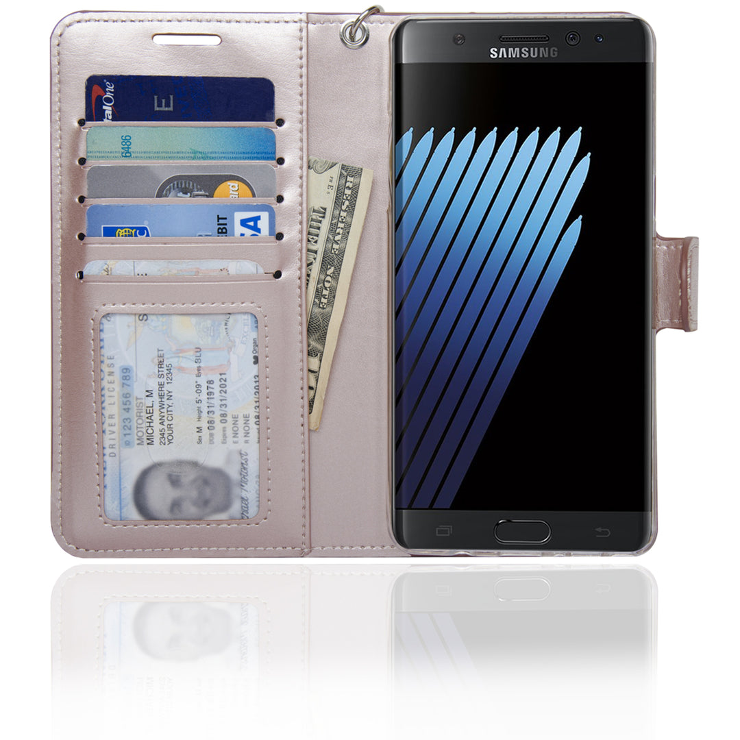 Navor Protective Flip Wallet Case for Samsung Galaxy Note 7 Image 4